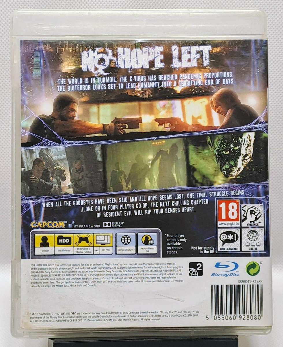 Resident Evil 6 - Sony PlayStation 3 / PS3 Game