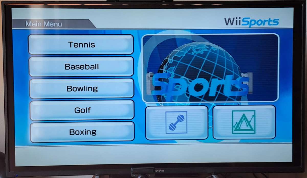 Nintendo Wii (Black & White) Console - WiiSports HDMI Bundle + FunFair Party Game
