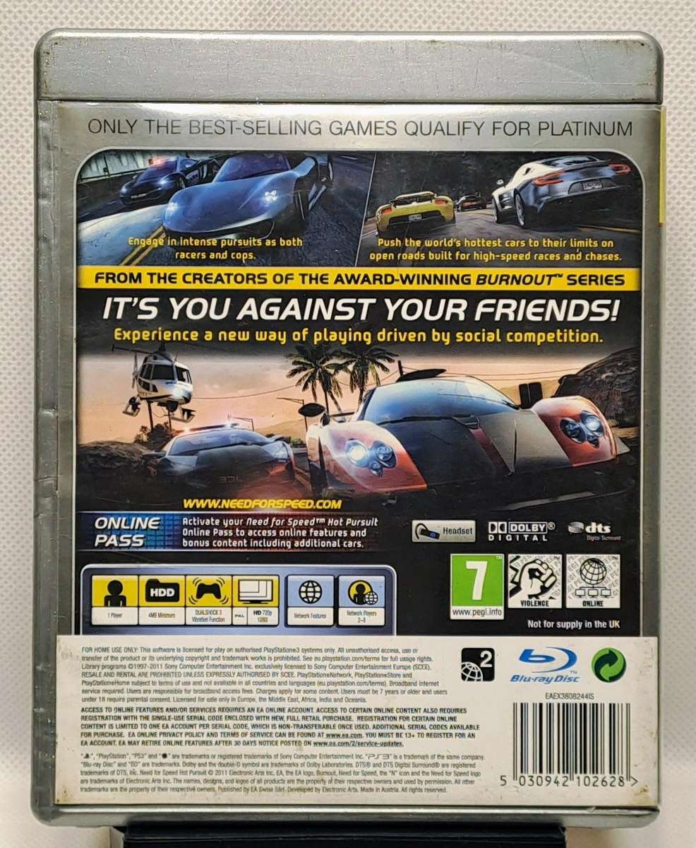 Need for Speed: Hot Pursuit - Sony PlayStation 3 / PS3 Game