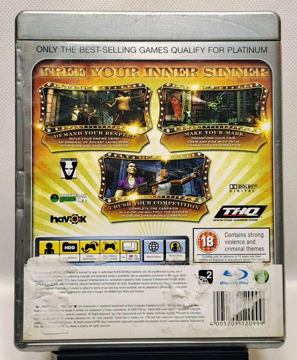 Saints Row 2 - Sony PlayStation 3 / PS3 Game (Platinum)