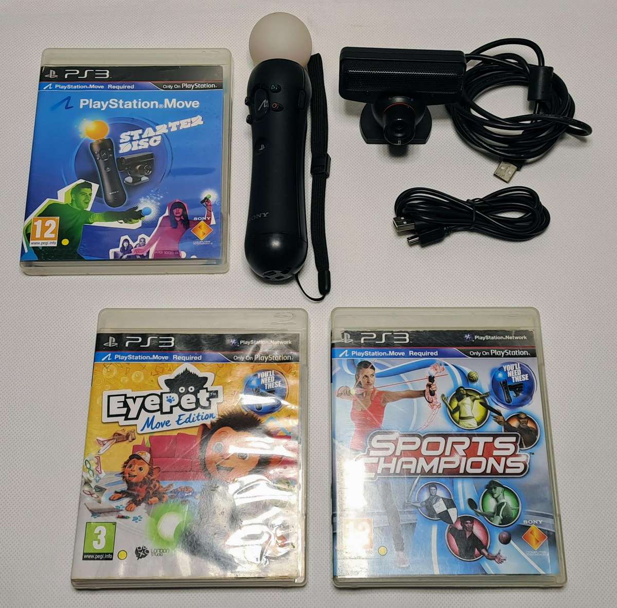 Sony PlayStation Move Starter Pack and Extra PS Move Games (Free Shipping)