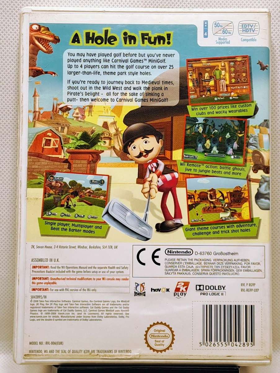 Carnival Games Mini Golf - Nintendo Wii Game