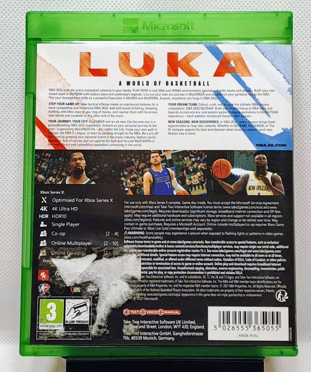 NBA 2K22 - Microsoft Xbox Series X Game