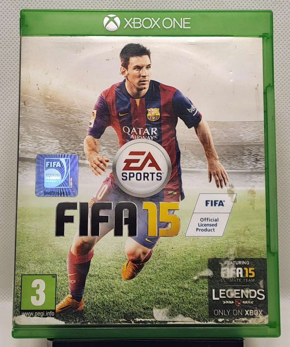 Xbox One Sports Game Bundle  FIFA 15, Madden NFL 16 & NBA 2K14 (Good Condition, Cases Damaged)