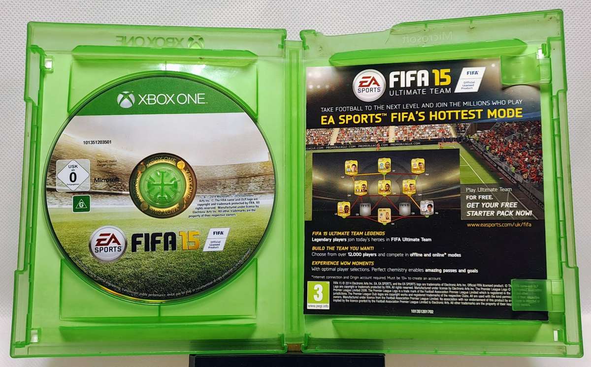 Xbox One Sports Game Bundle  FIFA 15, Madden NFL 16 & NBA 2K14 (Good Condition, Cases Damaged)