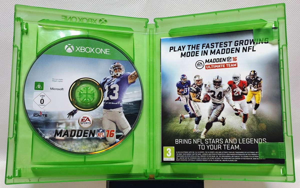 Xbox One Sports Game Bundle  FIFA 15, Madden NFL 16 & NBA 2K14 (Good Condition, Cases Damaged)