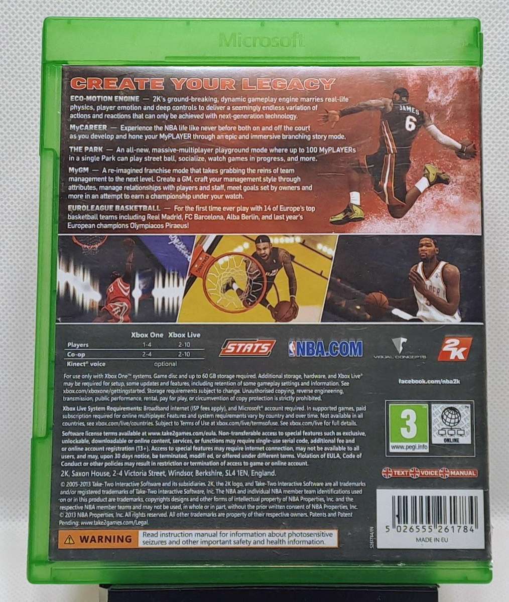 Xbox One Sports Game Bundle  FIFA 15, Madden NFL 16 & NBA 2K14 (Good Condition, Cases Damaged)