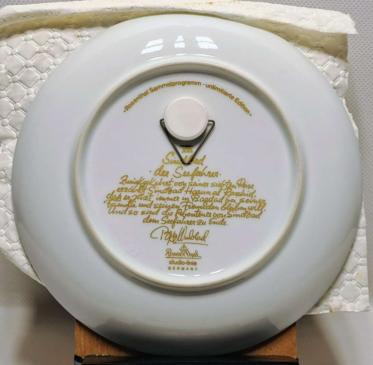 Rosenthal Studio-Line Sindbad der Seefahrer Collectors Plate Motiv 8 by Bjørn Wiinblad
