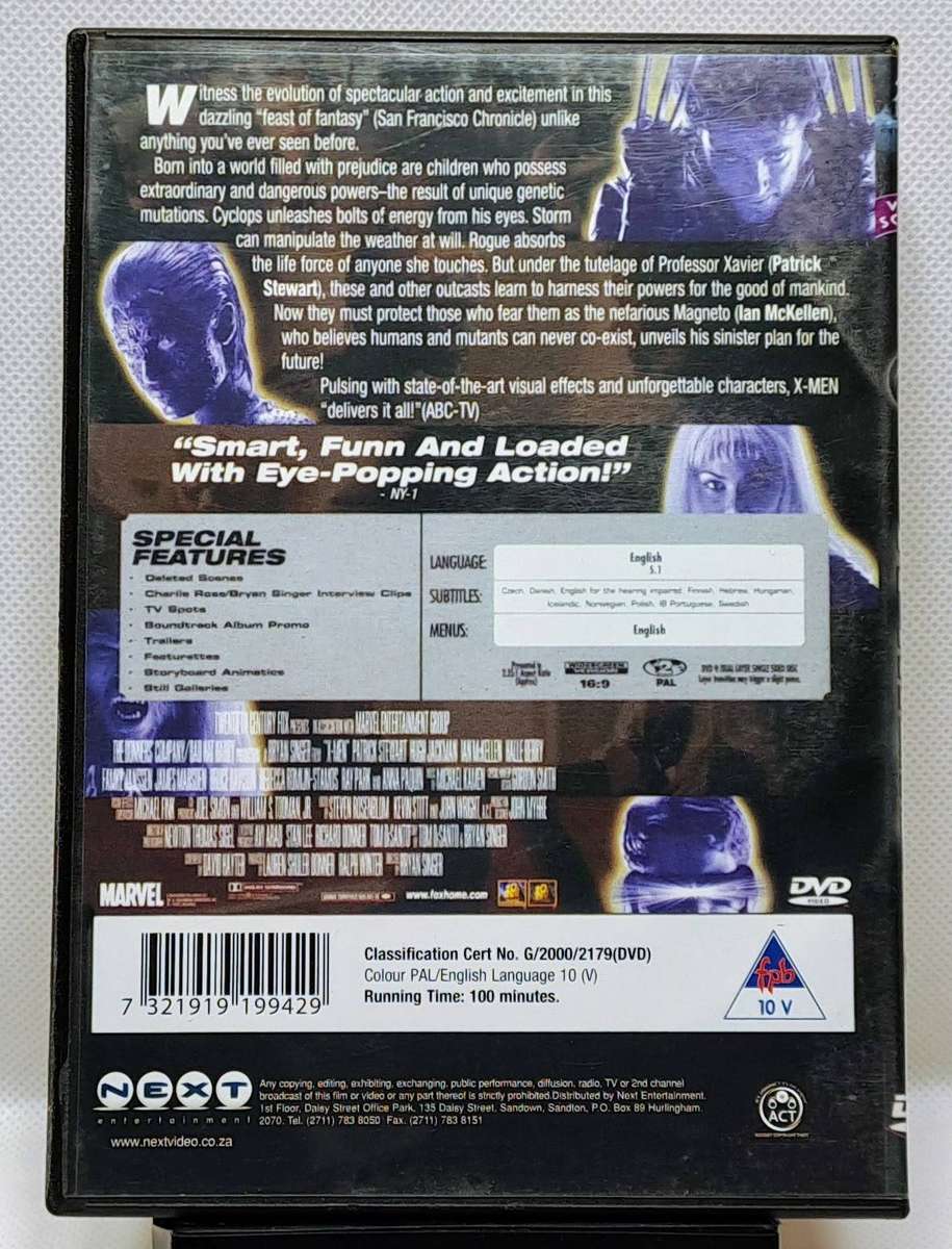 X-Men (2000) - DVD (Region 2) (PAL)