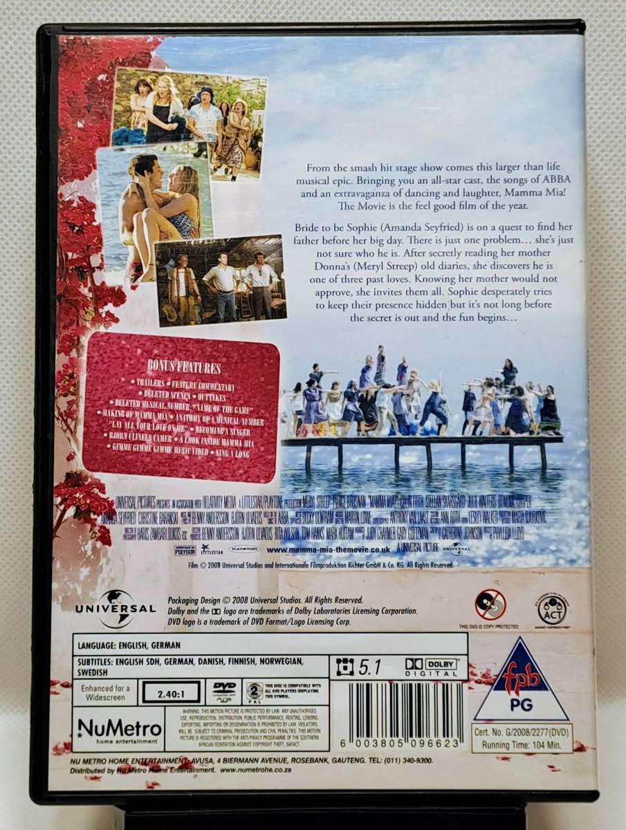 Mamma Mia! The Movie (2008) - DVD (Region 2) (PAL)