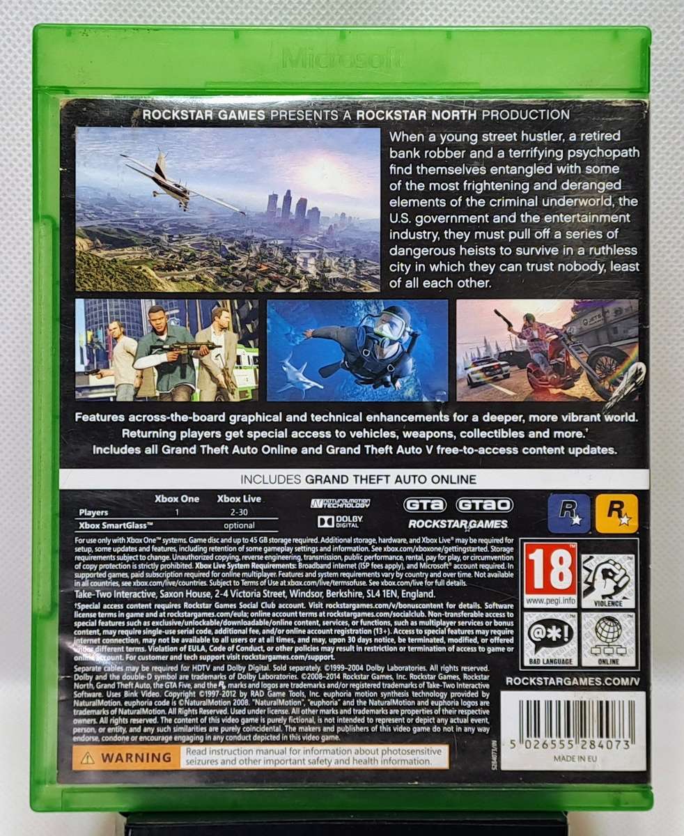 Grand Theft Auto V (GTA5) - Microsoft Xbox One Game