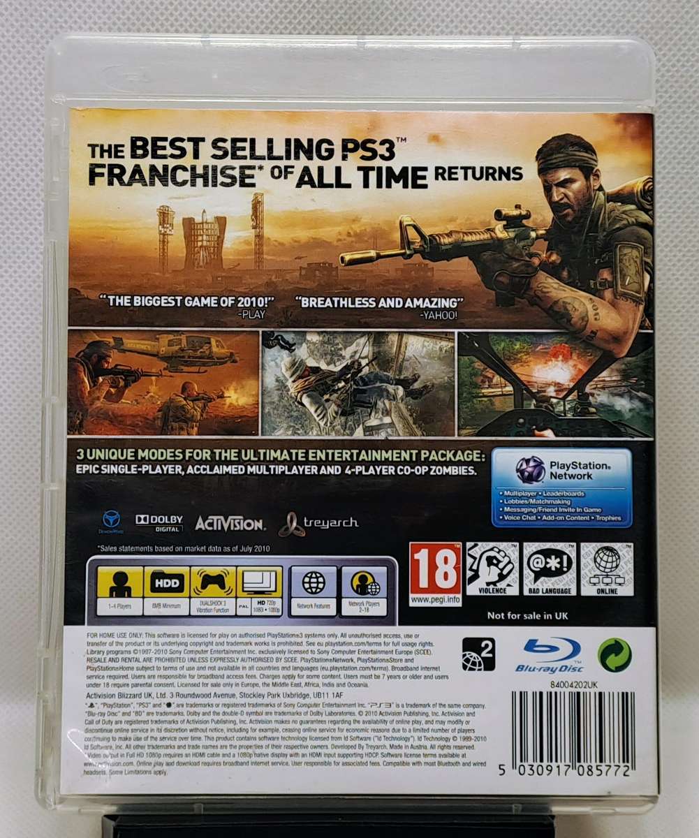 Call of Duty Black Ops - Sony PlayStation 3 / PS3 Game