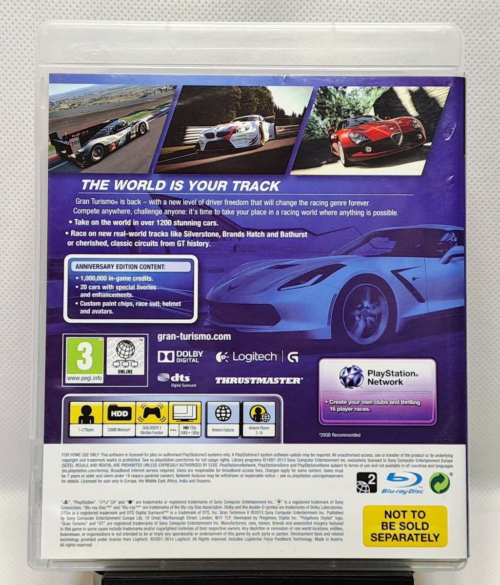 Gran Turismo 6 - Sony PlayStation 3 / PS3 Game (15th Anniversary Edition)