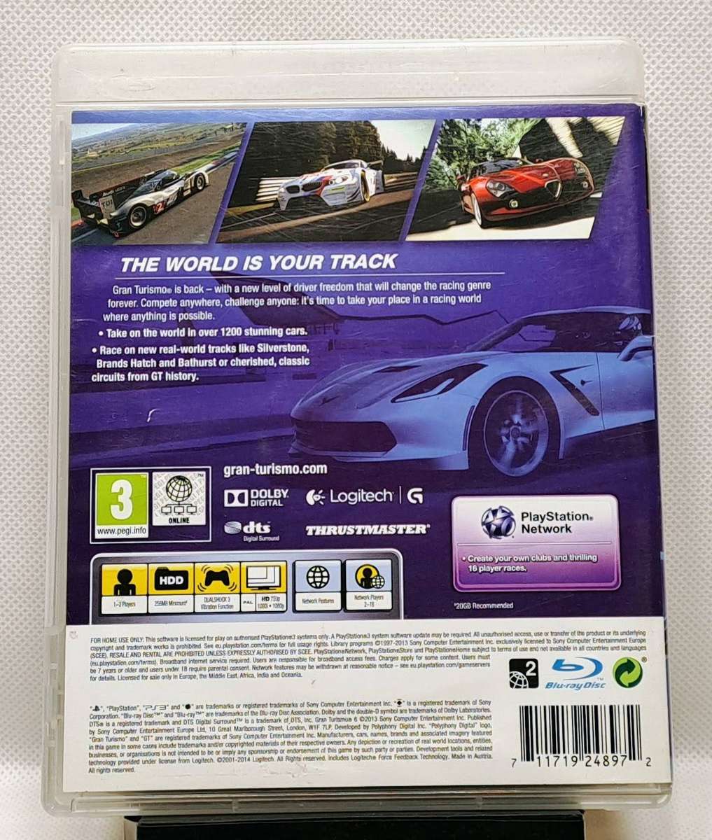 Gran Turismo 6 (GT6) - Sony PlayStation 3 / PS3 Game