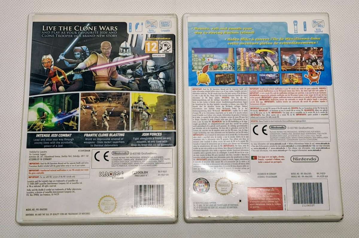 Nintendo Wii (White) Console, Controllers, Games and HDMI Bundle (Retail Boxed)