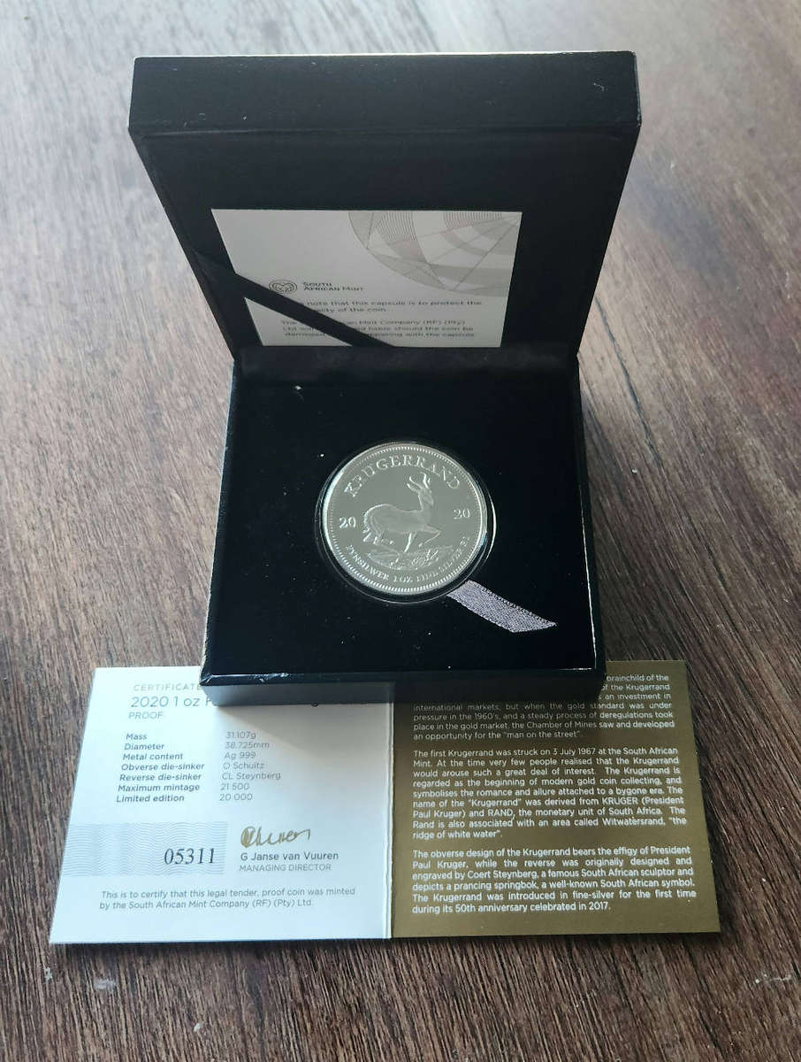 2020 1oz silver krugerrand proof