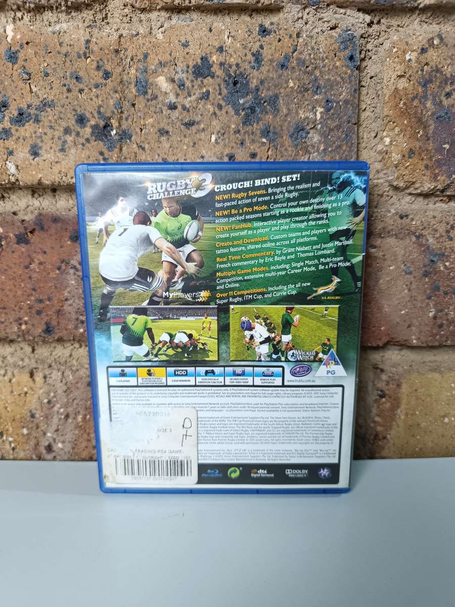 Rugby Challenge 3 - Ps4