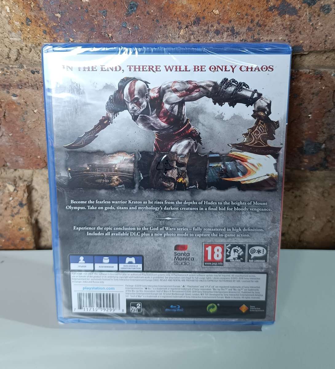 *Late Entry* - God of War 3 Remastered - Ps4 (Brand new)