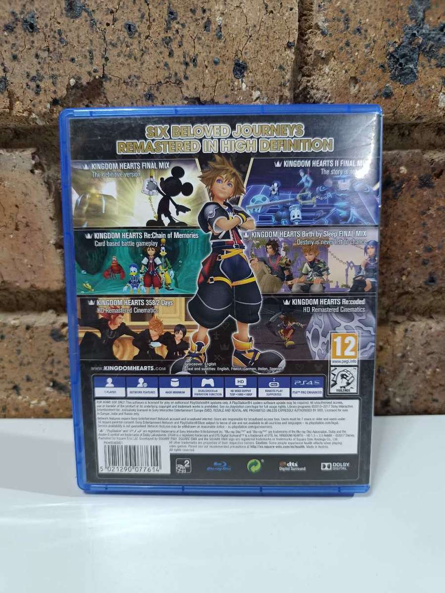 Kingdom Hearts HD 1.5 + 2.5 Remix - Ps4
