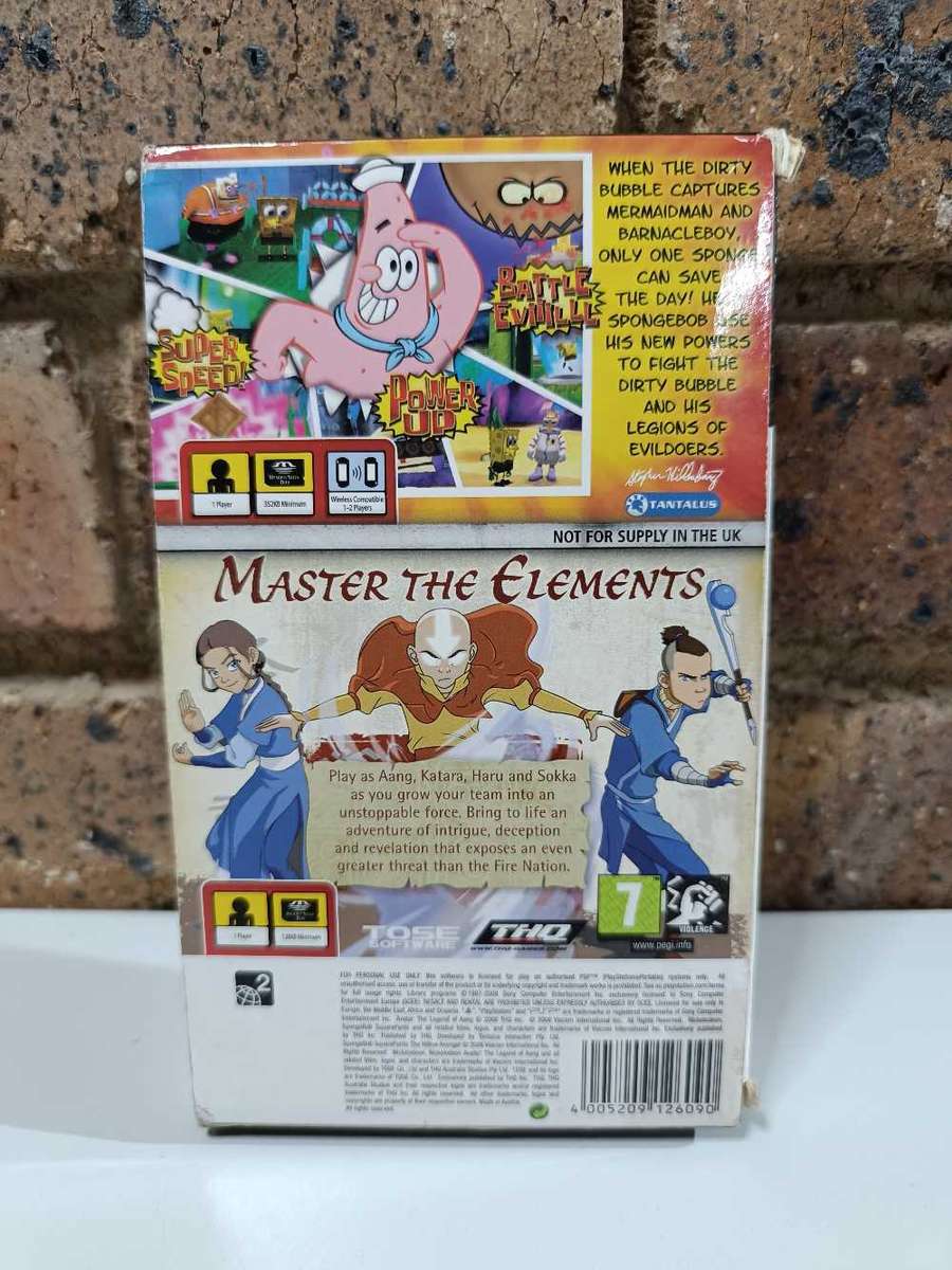 Double Pack - SpongeBob Squarepants - Avatar Legends of Aang - PsP