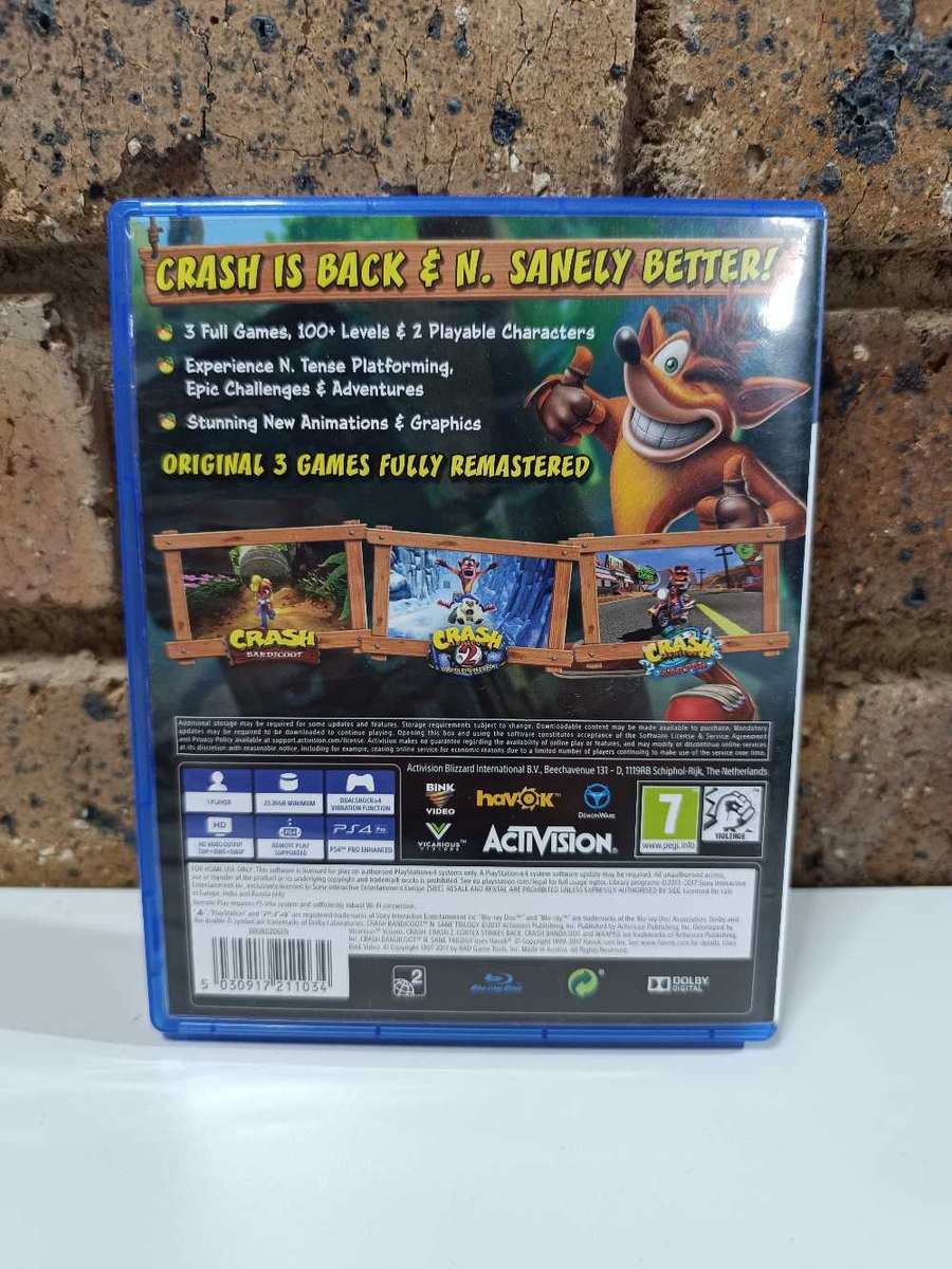 Crash Bandicoot N-sane Trilogy - Ps4