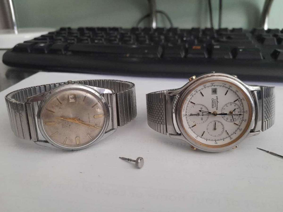 Two vintage watches to wear as is, or for minor repairs.