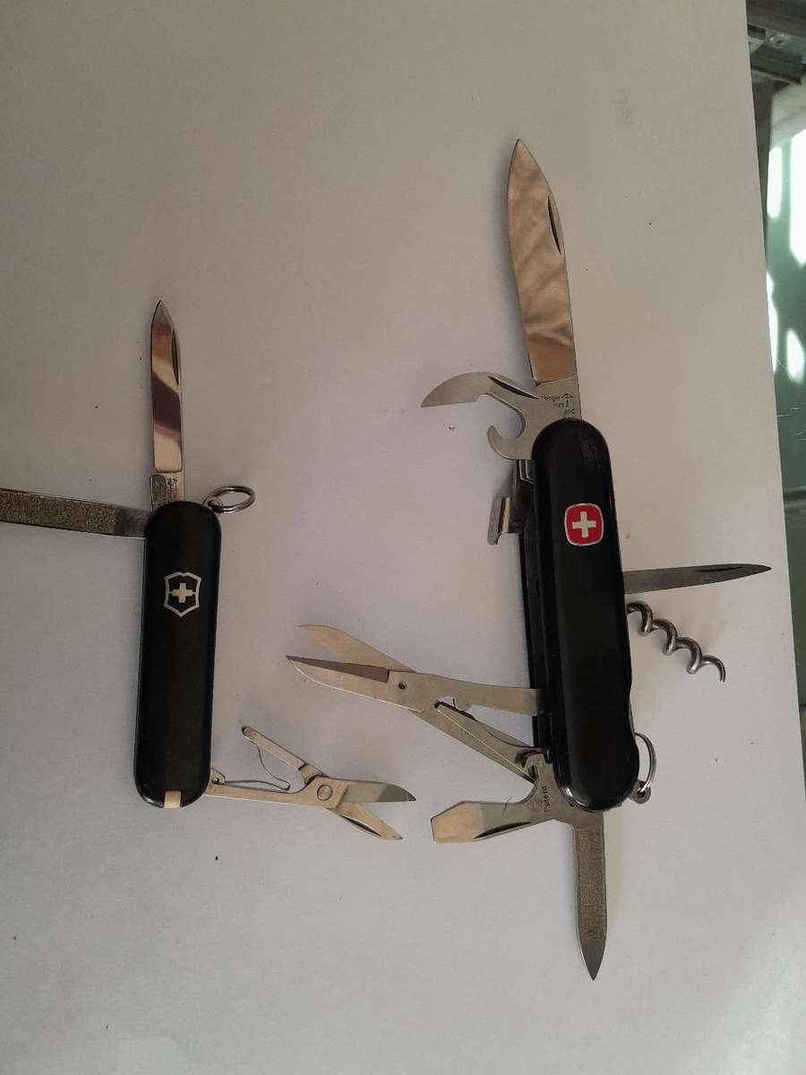 Wenger and Victorinox Swiss Knives.