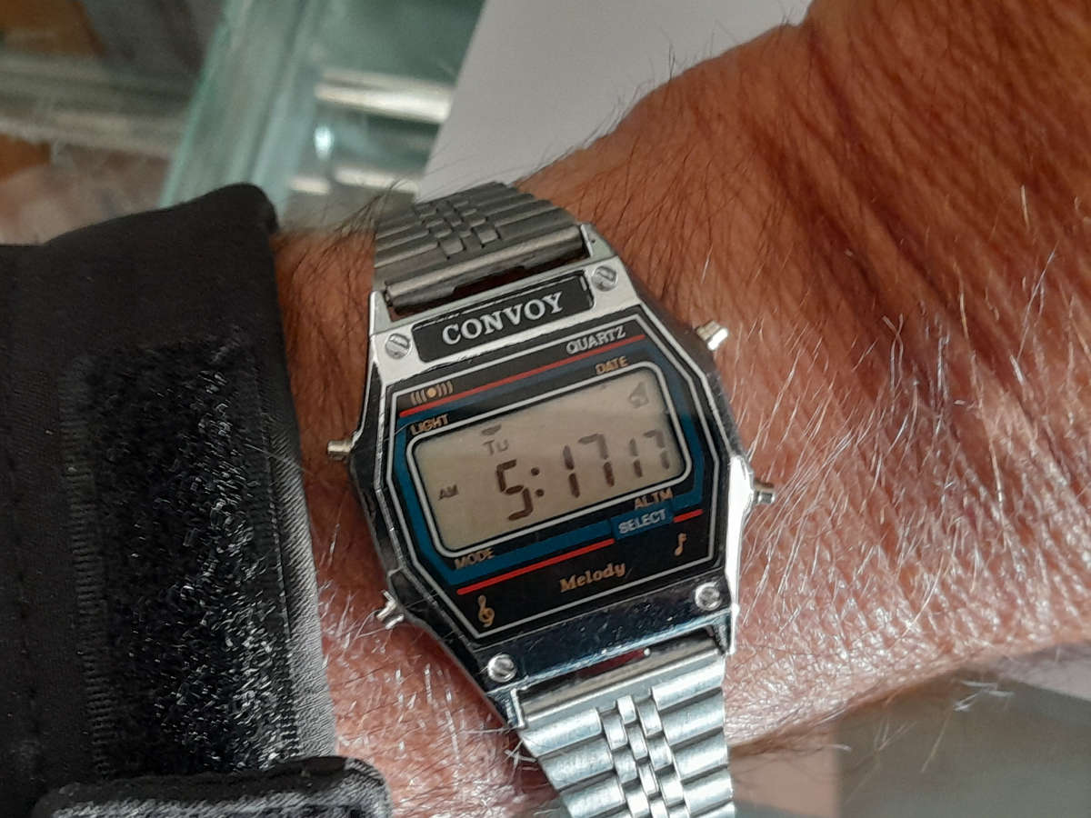 2 Vintage Digital Watches. Eighties. Mint.