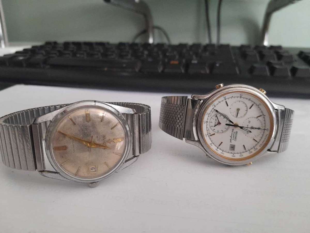 Two vintage watches to wear as is, or for minor repairs.