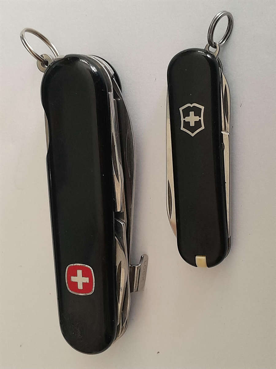 Wenger and Victorinox Swiss Knives.