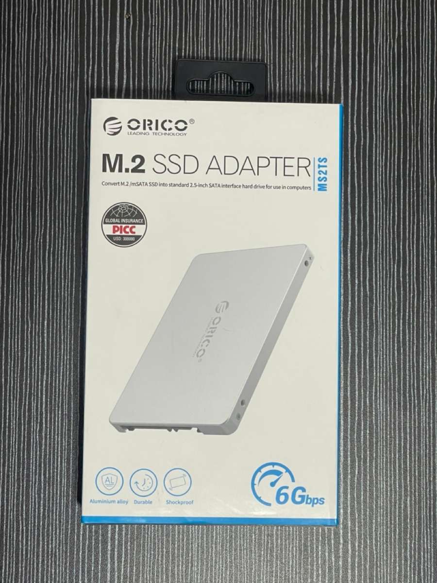 ORICO M.2(2230/2242/2260/2280) NGFF/MSATA(Input) to SATA Enclosure - Aluminium