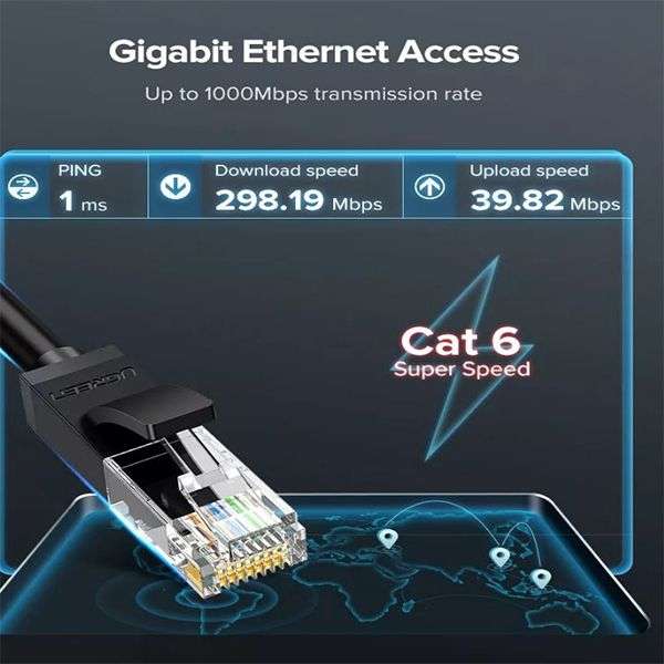 Ugreen CAT 6 LAN Cable 30m (Black)