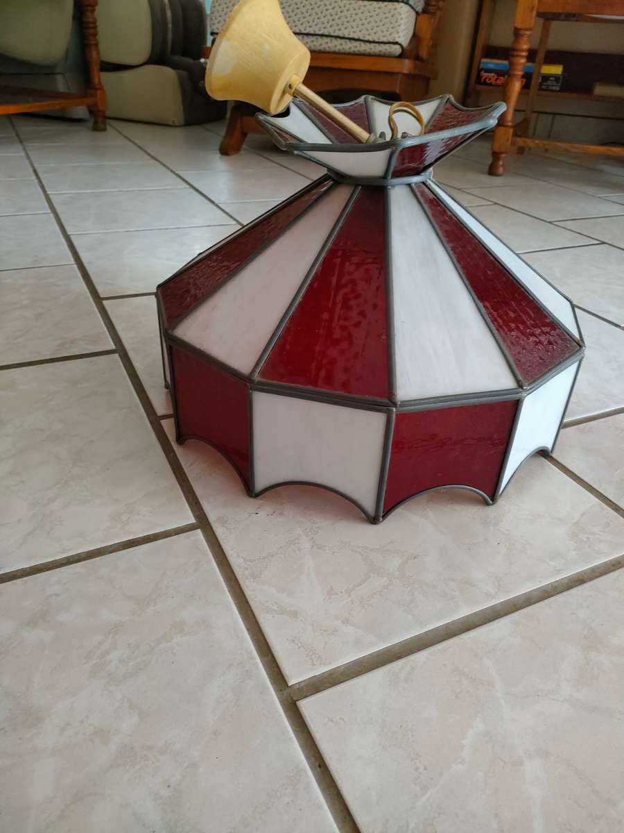 Stained glass light fitting