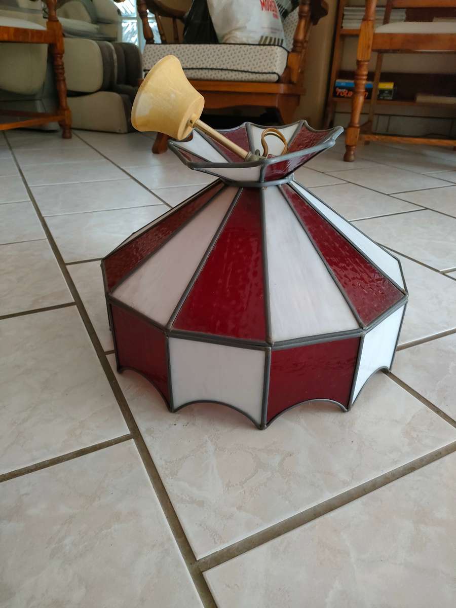 Stained glass light fitting