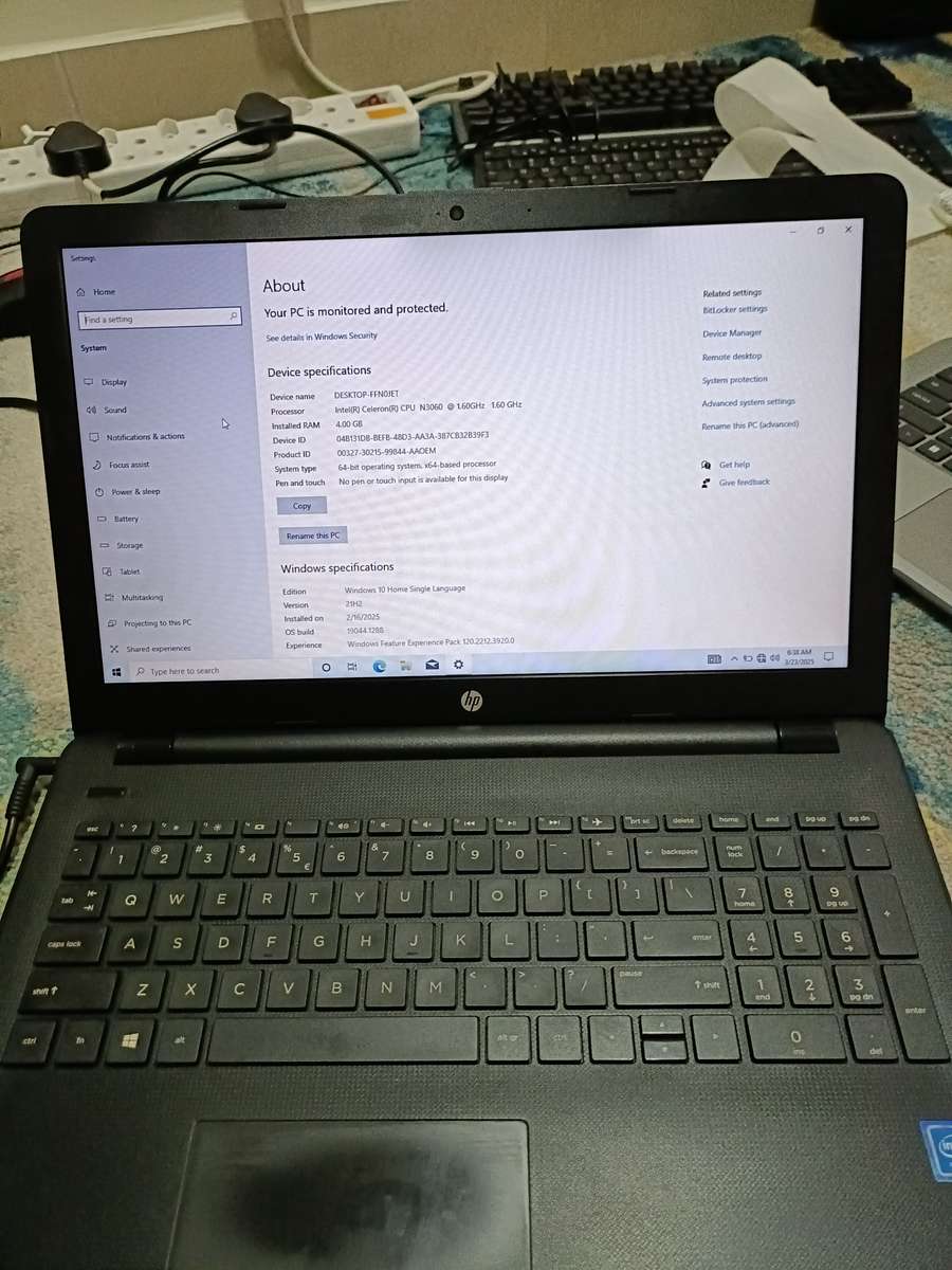 HP Celeron Laptop with 4GB RAM, 120GB Solid Sate Drive