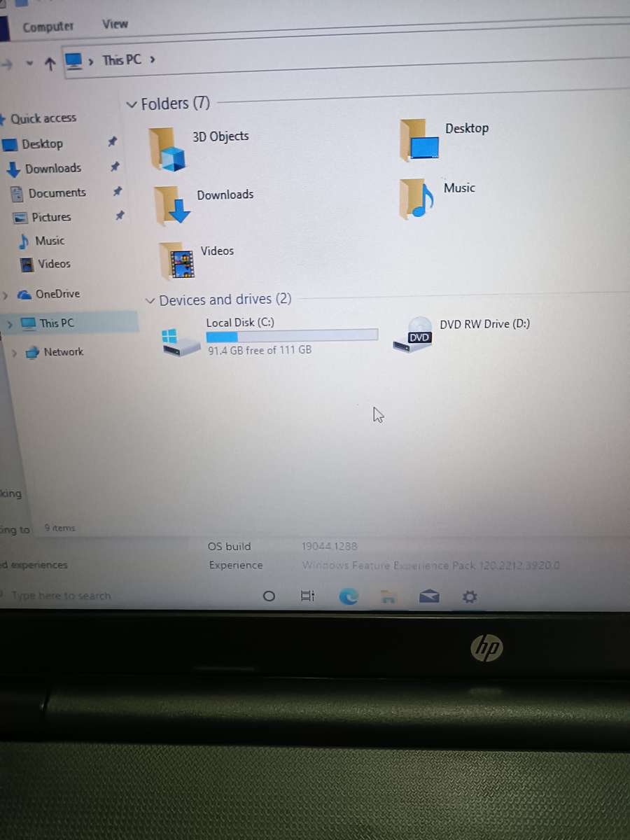 HP Celeron Laptop with 4GB RAM, 120GB Solid Sate Drive