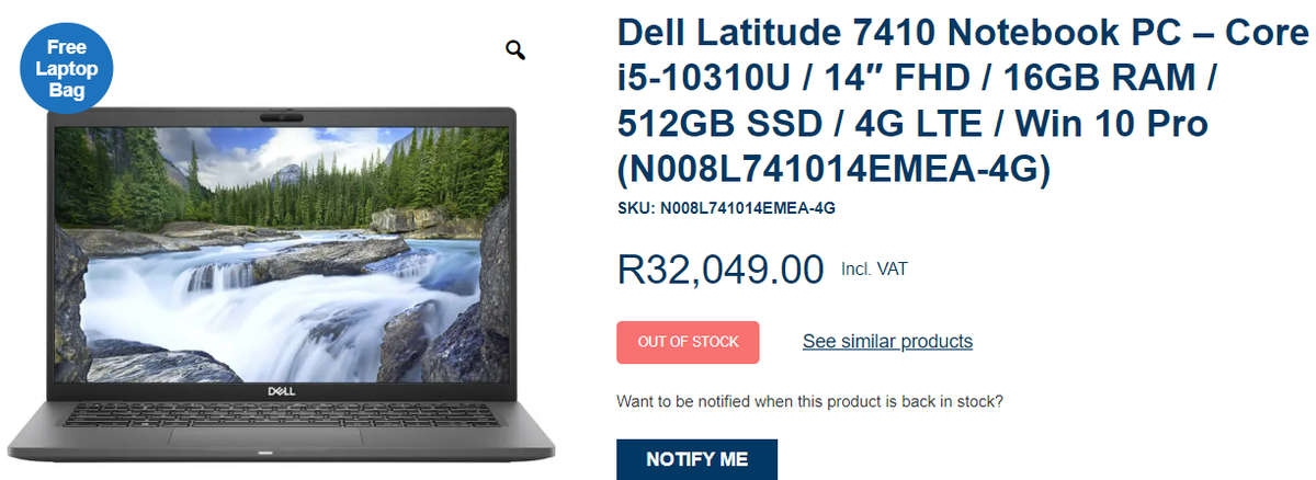 DELL Latitude 7410 Touchscreen 2 in 1 Tablet + Laptop 10th Gen i5, 8GB Ram, 256GB SSD | Carbon fibre