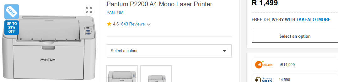 Pantum P2200 A4 Mono Lazer Printer | New in the box