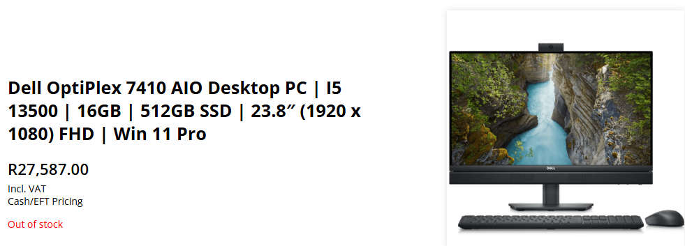 Dell Optiplex 7410 | All in One PC Latest 13th Gen i5, 16GB Ram, 512GB SSD | Monster Specs