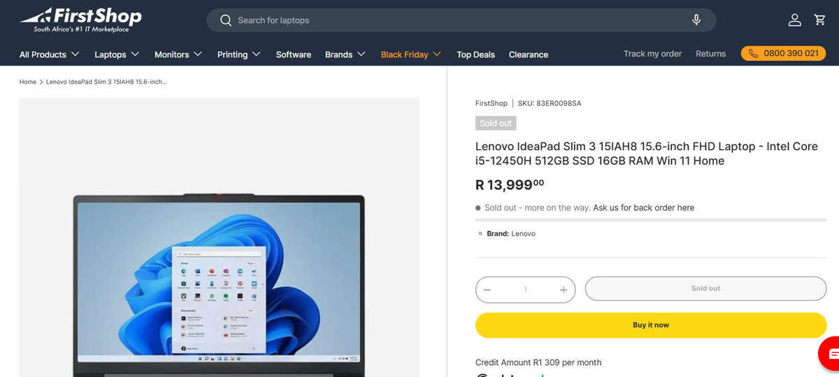 Lenovo Ideapad Slim 3 | Intel 12th Gen i5, 8GB Ram, 512GB SSD, FHD | Brand New Sealed