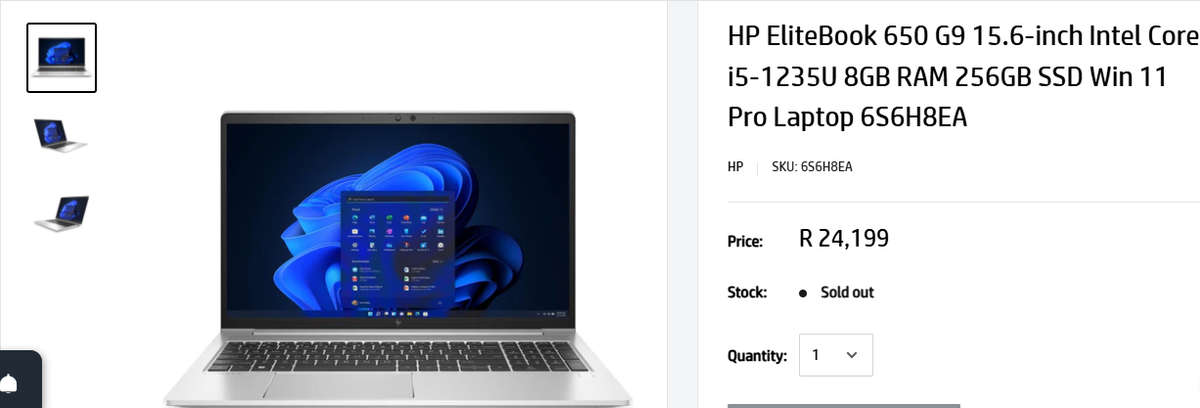 Hp Elitebook 650 | 12th GEN CORE i5, 16GB Ram, 512GB SSD, FHD | Mint Condition