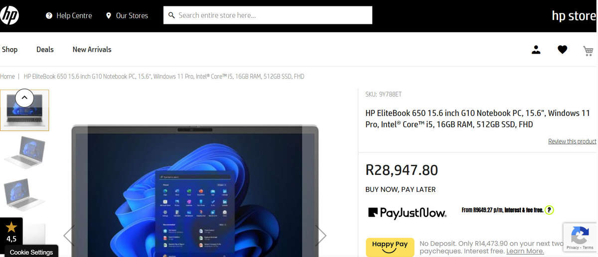 HP Elitebook 650 G10 | LATEST 13th Gen Core i5, 16GB Ram, 512GB SSD, HP Warranty