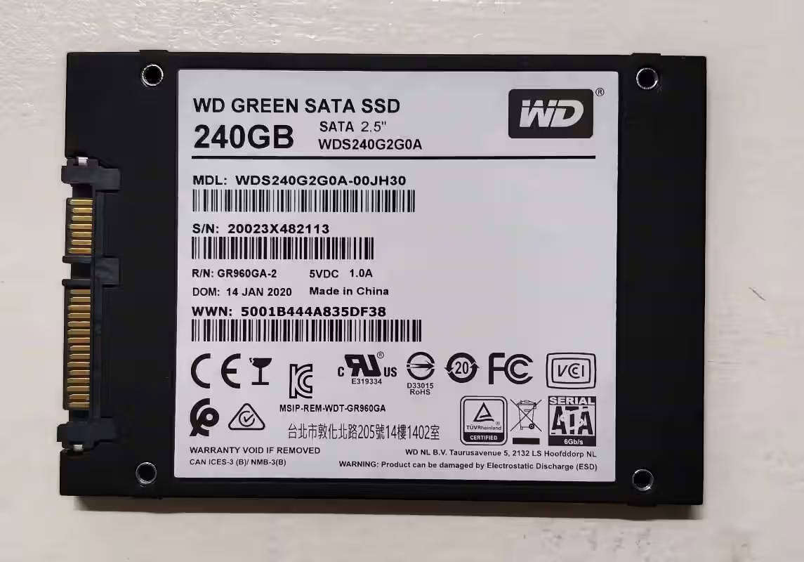 WD 240GB 2.5' Solid State Drive