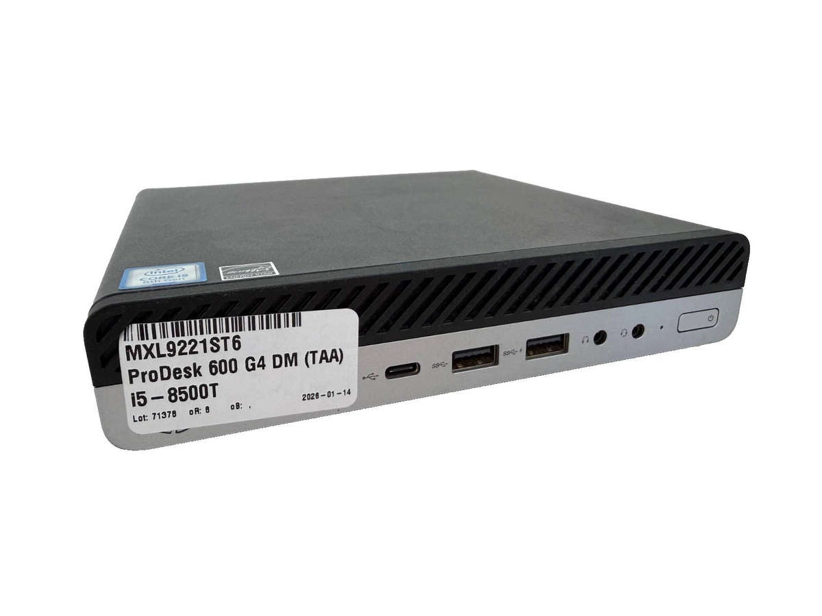 HP Pro Desk 600 G4 Mini PC | 8th Gen Core i5 8500 | 8GB RAM | 256GB SSD | Win 11