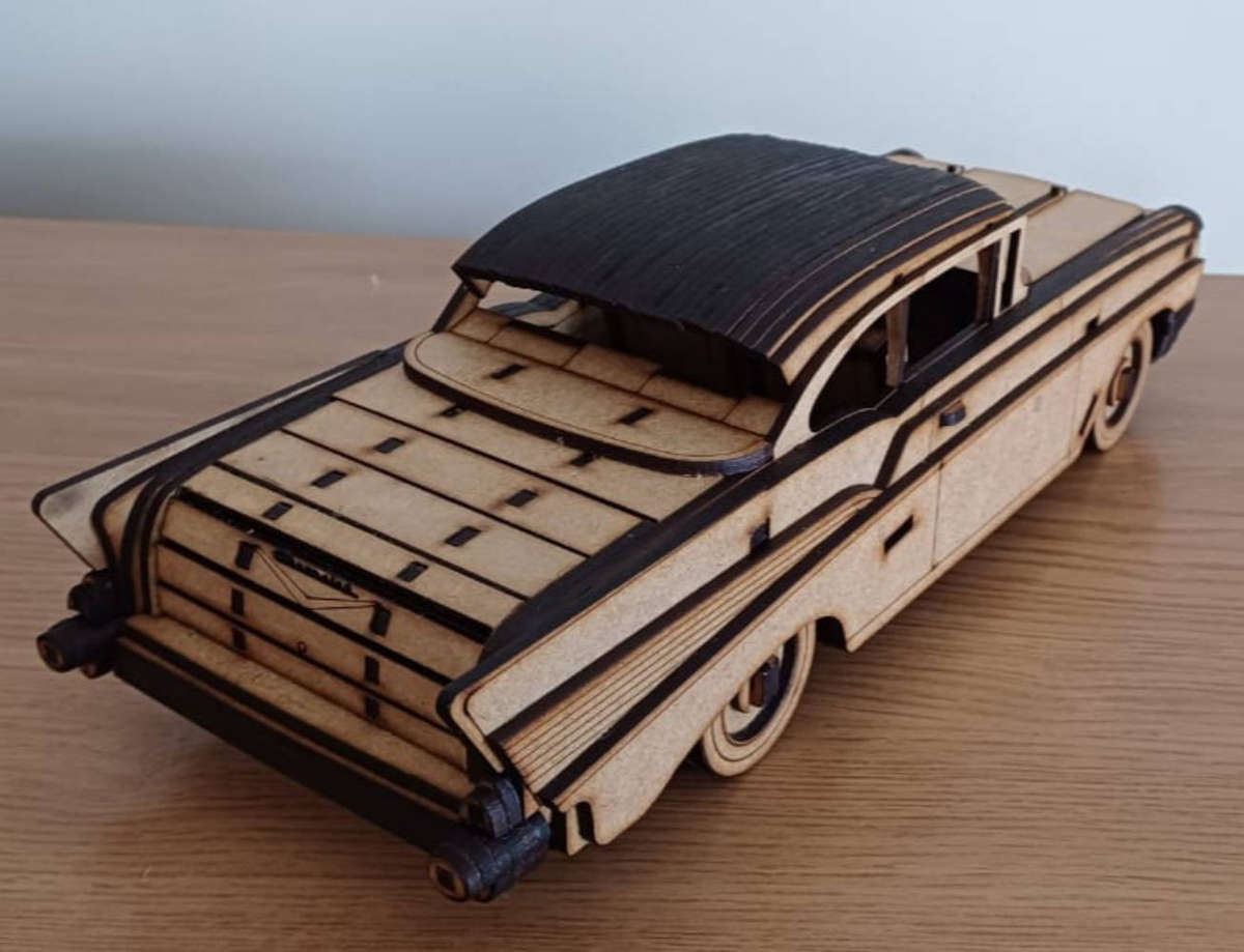 Chev bel air wooden model