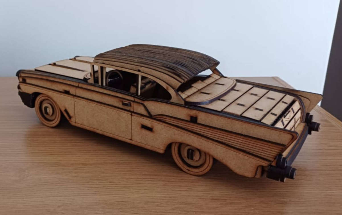 Chev bel air wooden model