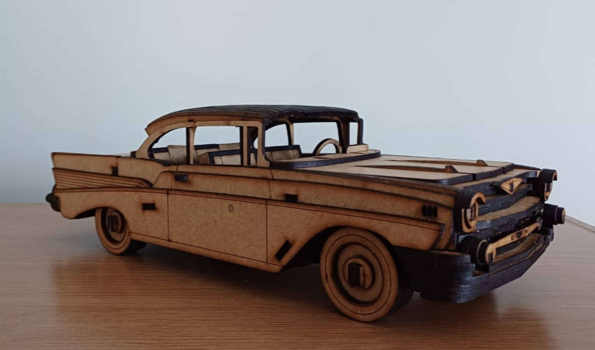 Chev bel air wooden model
