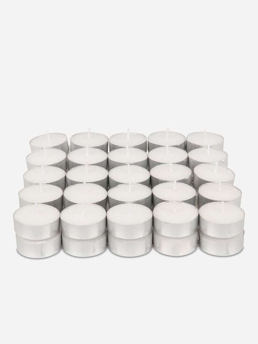 50 Pack White Tea Light Candles