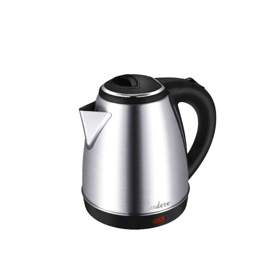 Condere 2.0 Litre Stainless Steel Cordless Electric Kettle, fast boiling, 100% copper electric wire