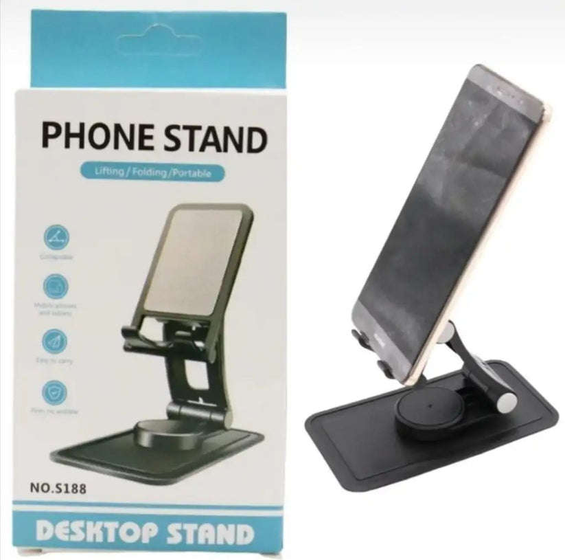 360 Degree Foldable Phone / Tablet Stand, Collapsible, no wobble, Suitable for 4-13 inches